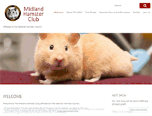 Tablet Screenshot of midlandhamsterclub.co.uk